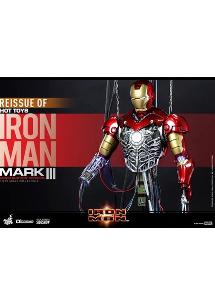 Hot Toys Iron Man Mark Iıı (Construction Version) Sixth Scale Figure - 909185 - Marvel Comics / Iron Man