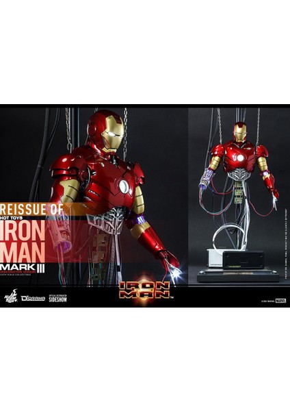 Hot Toys Iron Man Mark Iıı (Construction Version) Sixth Scale Figure - 909185 - Marvel Comics / Iron Man