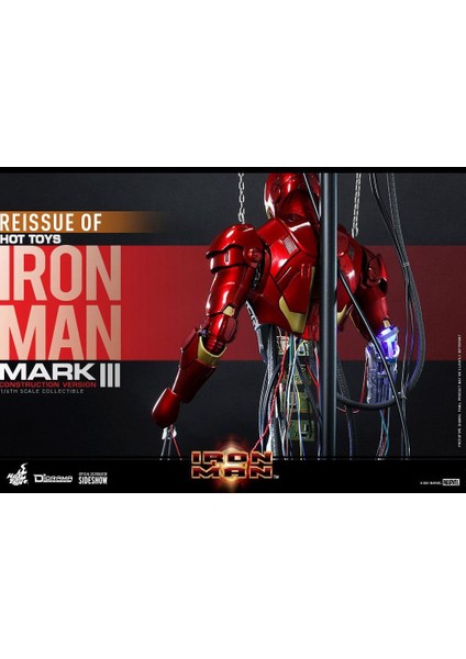 Hot Toys Iron Man Mark Iıı (Construction Version) Sixth Scale Figure - 909185 - Marvel Comics / Iron Man