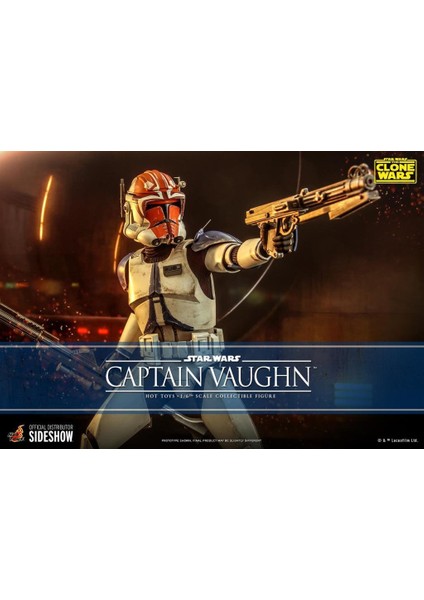 Hot Toys Captain Vaughn Sixth Scale Figure - 909744 - TMS65 - Star Wars / The Clone Wars