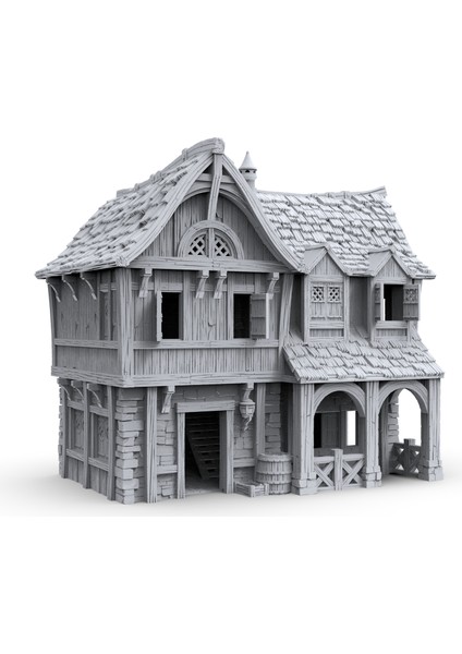 Ancrabourg Şehir Evleri - Masaüstü Strateji Oyunu Aksesuarları - Dungeon And Dragons 28MM Uyumlu