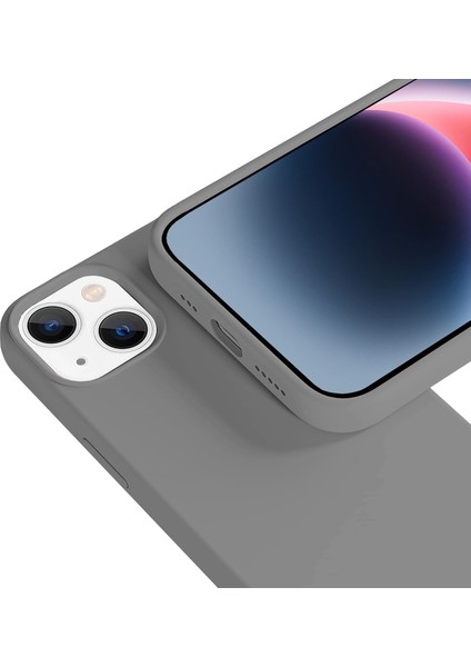 Buff iPhone 14 Rubber S Gray Kılıf