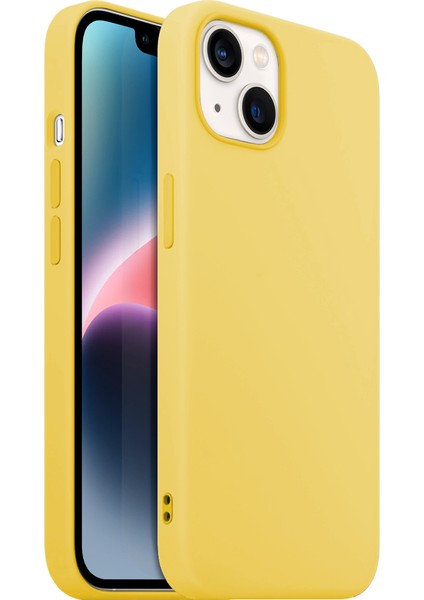 Buff iPhone 14 Rubber S Yellow Kılıf