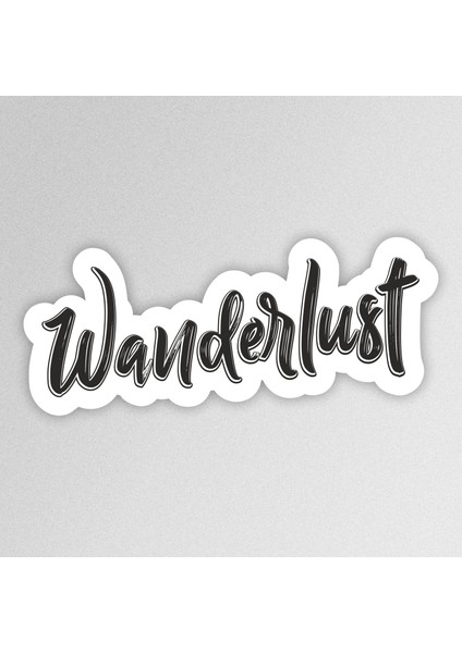 Wanderlust Adventure Outdoor Camping Karavan Off Road Sticker Etiket