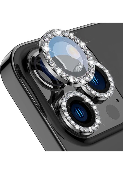 Buff iPhone 14 Pro / 14 Pro Max Diamond Lens Koruyucu Graphite