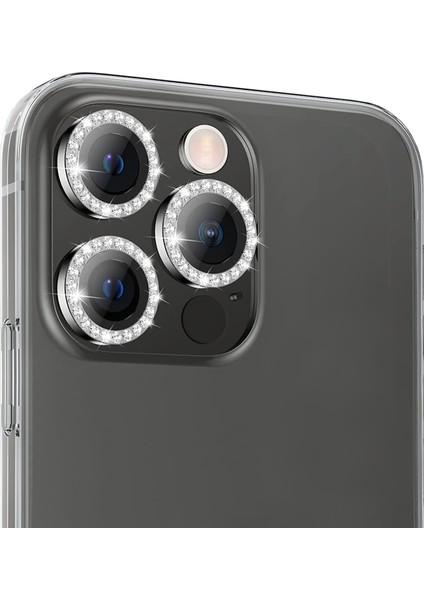 Buff iPhone 14 Pro / 14 Pro Max Diamond Lens Koruyucu Graphite modelleri