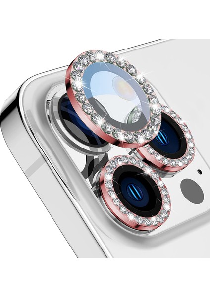 Buff iPhone 14 Pro / 14 Pro Max Diamond Lens Koruyucu Red