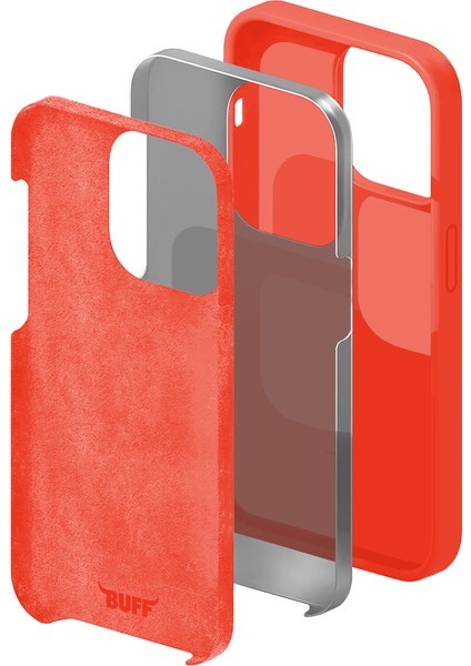Buff iPhone 14 Rubber Fit Nectarine Kılıf