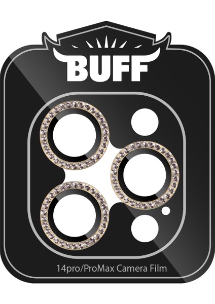 Buff iPhone 14 Pro / 14 Pro Max Diamond Lens Koruyucu Gold fiyatları