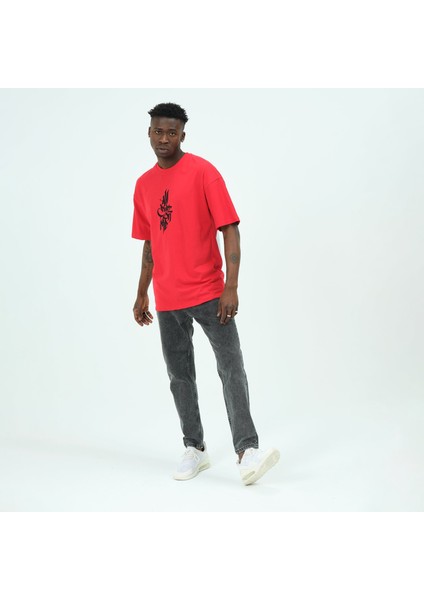 Rope Oversize Baskılı Tshirt 23020
