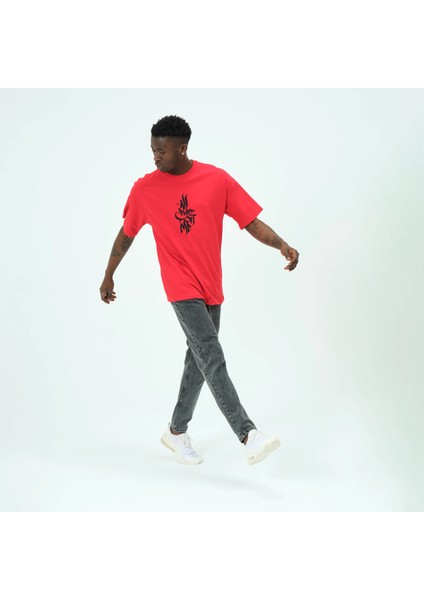 Rope Oversize Baskılı Tshirt 23020