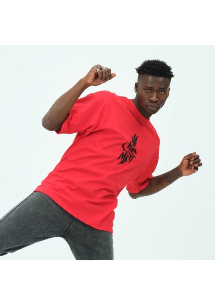 Rope Oversize Baskılı Tshirt 23020