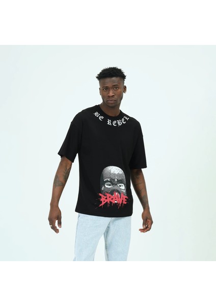 Rope Oversize Baskılı Tshirt 23025 indirimleri