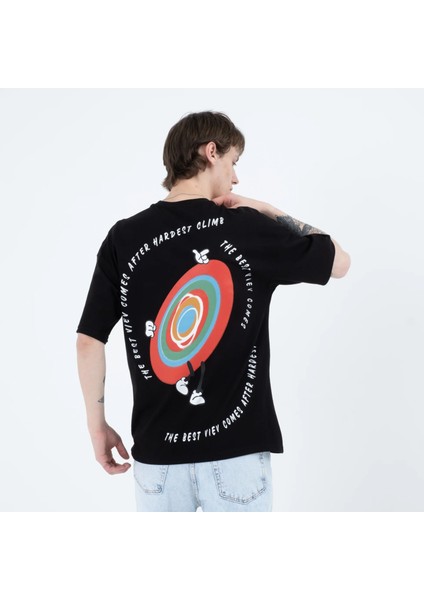 Rope Oversize Baskılı Tshirt 23042 modelleri