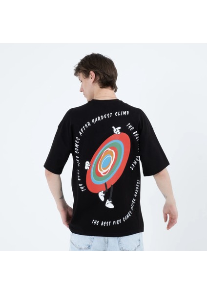 Rope Oversize Baskılı Tshirt 23042 fırsatları