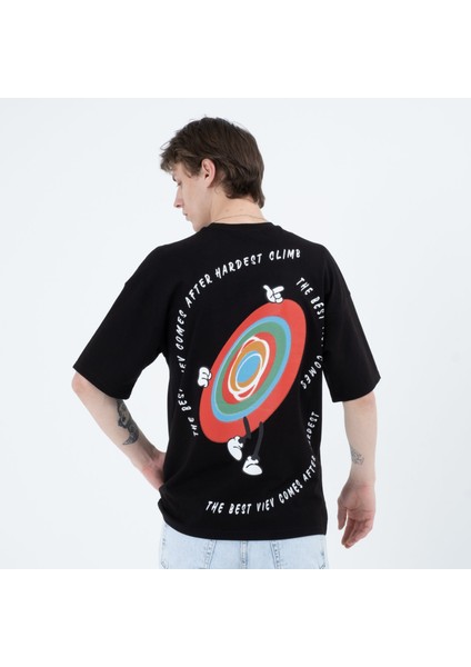 Rope Oversize Baskılı Tshirt 23042 indirimleri