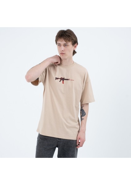 Rope Oversize Baskılı Tshirt 23046