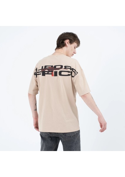 Rope Oversize Baskılı Tshirt 23046 fırsatları