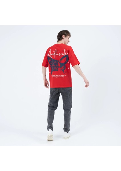 Rope Oversize Baskılı Tshirt 23041