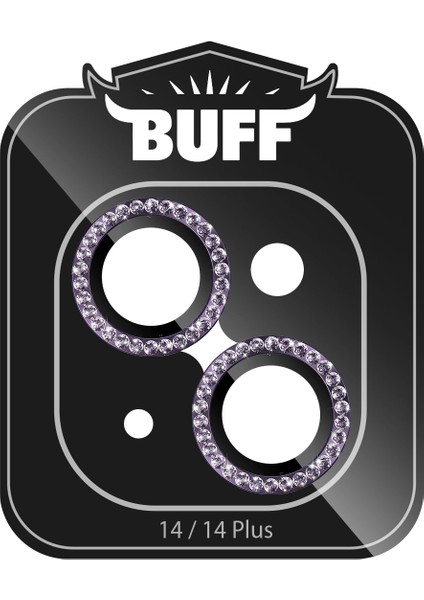 Buff iPhone 14 / 14 Plus Diamond Kamera Lens Koruyucu Dark Purple fiyatları