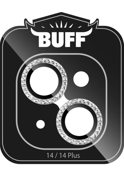 Buff iPhone 14 / 14 Plus Diamond Kamera Lens Koruyucu Silver fiyatları