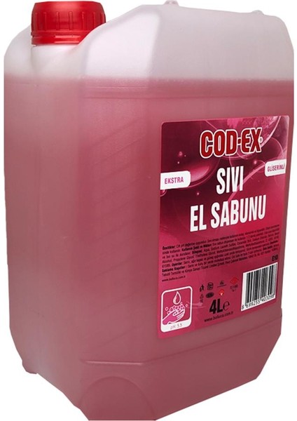 Sıvı El Sabunu Krem Kokulu 4 lt x 2 Adet