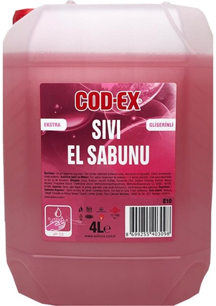Sıvı El Sabunu Krem Kokulu 4 lt x 2 Adet