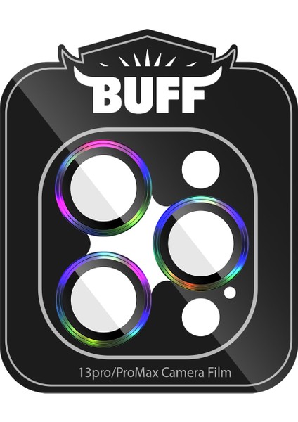 Buff iPhone 13 Pro / 13 Pro Max Kamera Metal Lens Koruyucu Colorful fiyatları