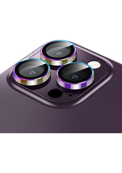 Buff iPhone 13 Pro / 13 Pro Max Kamera Metal Lens Koruyucu Colorful modelleri