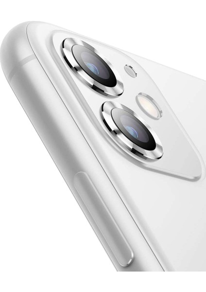 Buff iPhone 11 / 12 / 12 Mini Kamera Metal Lens Koruyucu Silver modelleri