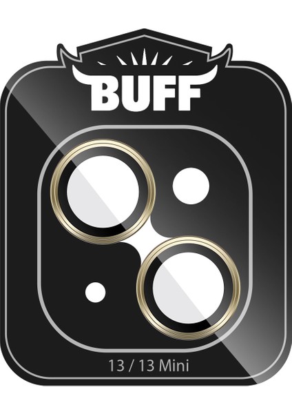 Buff iPhone 13 / 13 Mini Kamera Metal Lens Koruyucu Gold fiyatları