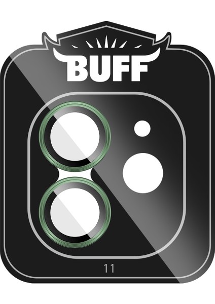 Buff iPhone 11 / 12 / 12 Mini Kamera Metal Lens Koruyucu Dark Green fiyatları