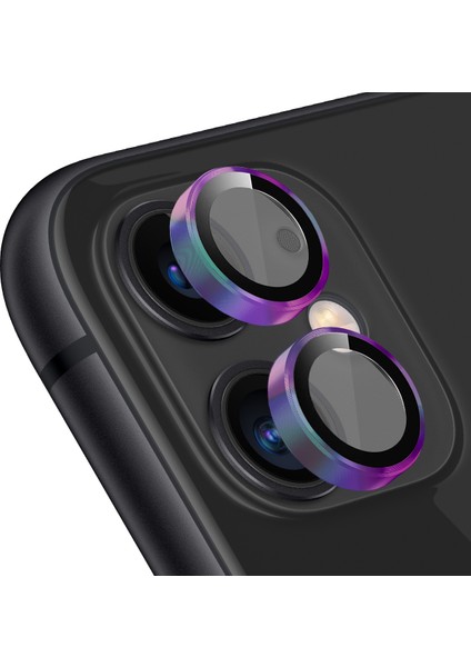 Buff iPhone 11 / 12 / 12 Mini Kamera Metal Lens Koruyucu Colorful