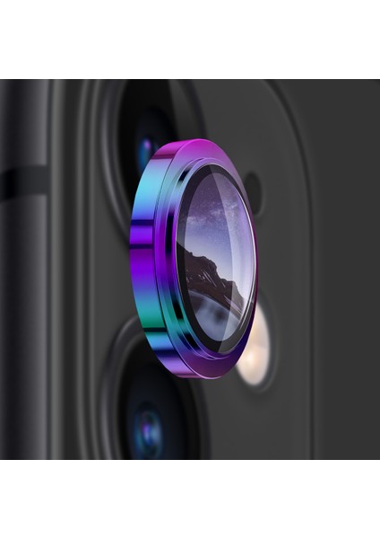Buff iPhone 11 / 12 / 12 Mini Kamera Metal Lens Koruyucu Colorful fırsatları