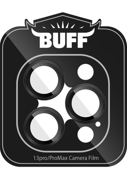 Buff iPhone 13 Pro / 13 Pro Max Kamera Metal Lens Koruyucu Black fiyatları