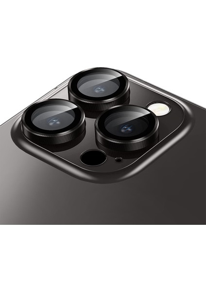 Buff iPhone 13 Pro / 13 Pro Max Kamera Metal Lens Koruyucu Black modelleri