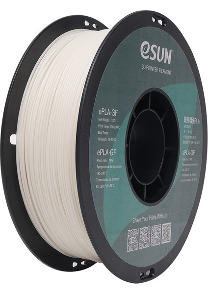 Esun 1,75 mm Epla-Gf Natürel Filament (1 Kg)