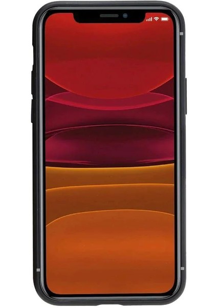 Apple iPhone 11 Pro Uyumlu Deri Arka Kapak RST2EF Kılıf