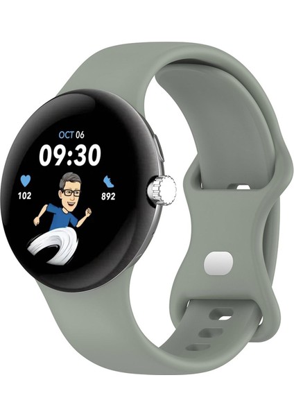 Google Pixel Watch Kordon, Silicone Sport Band Açık Yeşil fiyatları