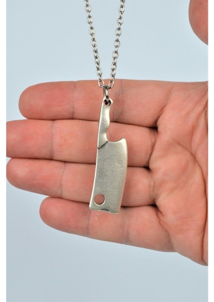 Satır Eskitme Antik Gümüş Kaplama Erkek Kadın Kolye modelleri