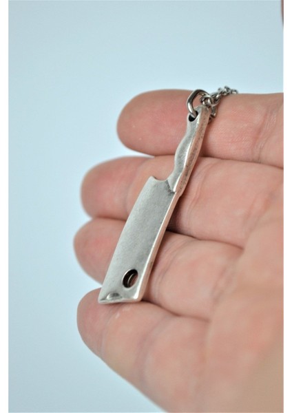 Satır Eskitme Antik Gümüş Kaplama Erkek Kadın Kolye fırsatları