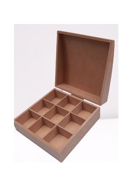 Hobi Dekoratif Model Bombeli Bölmeli Makyaj Kutu Ahşap Ham Mdf El Yapımı indirimleri