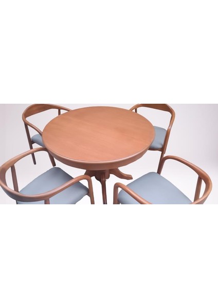 Masa Sandalye ST Takım Yılan Sandalye Baba ayak Kayın Aslan Ihlamur Ceviz 100 CM
