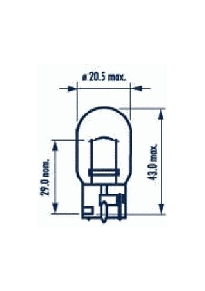 Cj 17629 12V 21W 1141 Dipsiz Sarı