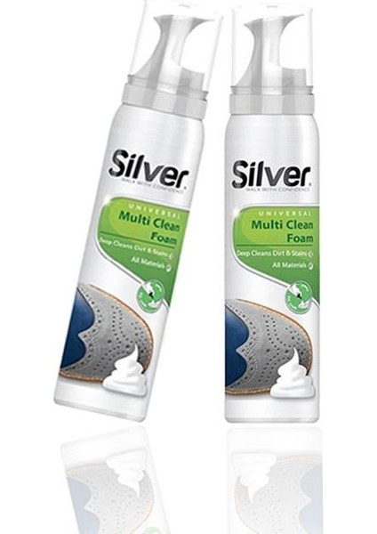 3 Adet Silver Spor Ayakkabı Temizleme Köpüğü 125 ml Süngerli