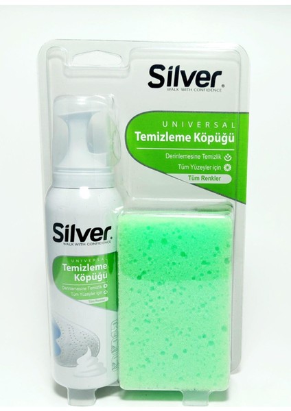 3 Adet Silver Spor Ayakkabı Temizleme Köpüğü 125 ml Süngerli