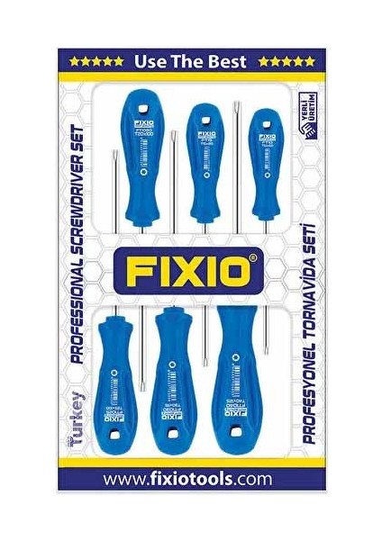 Fıxıo 6 Parça Torx Tornavida Takımı FT6000