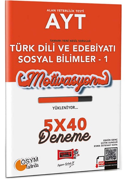 AYT Türk Dili ve Edebiyatı Sosyal Bilimler-1 5X40 Deneme