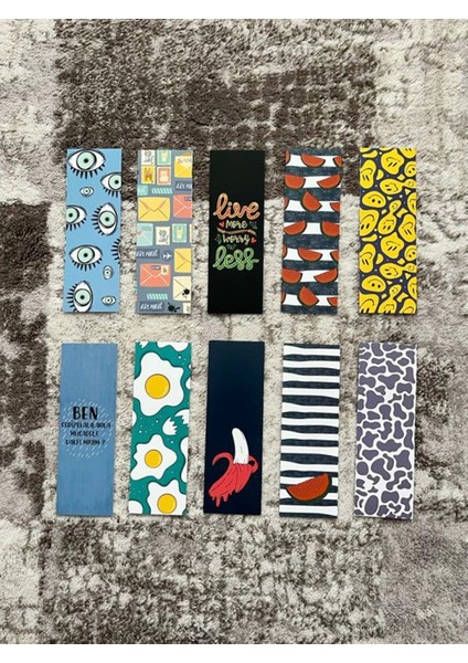 Film Dizi Karakter Hayvan Tasarım Karışık 10 Adet Kitap Ayraç Seti PYTKAYRAC95