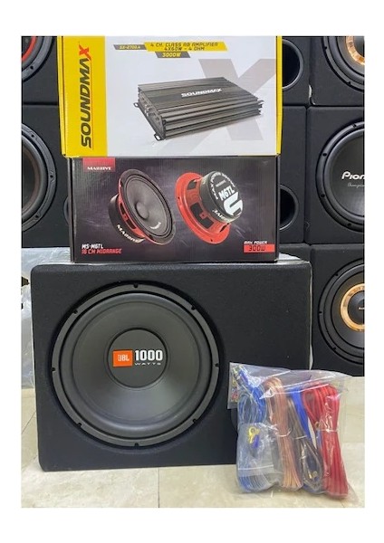 Pıoneer Jbl 30CM Subwoofer MASSIVE16 cm Midrange Soundmax Anfi